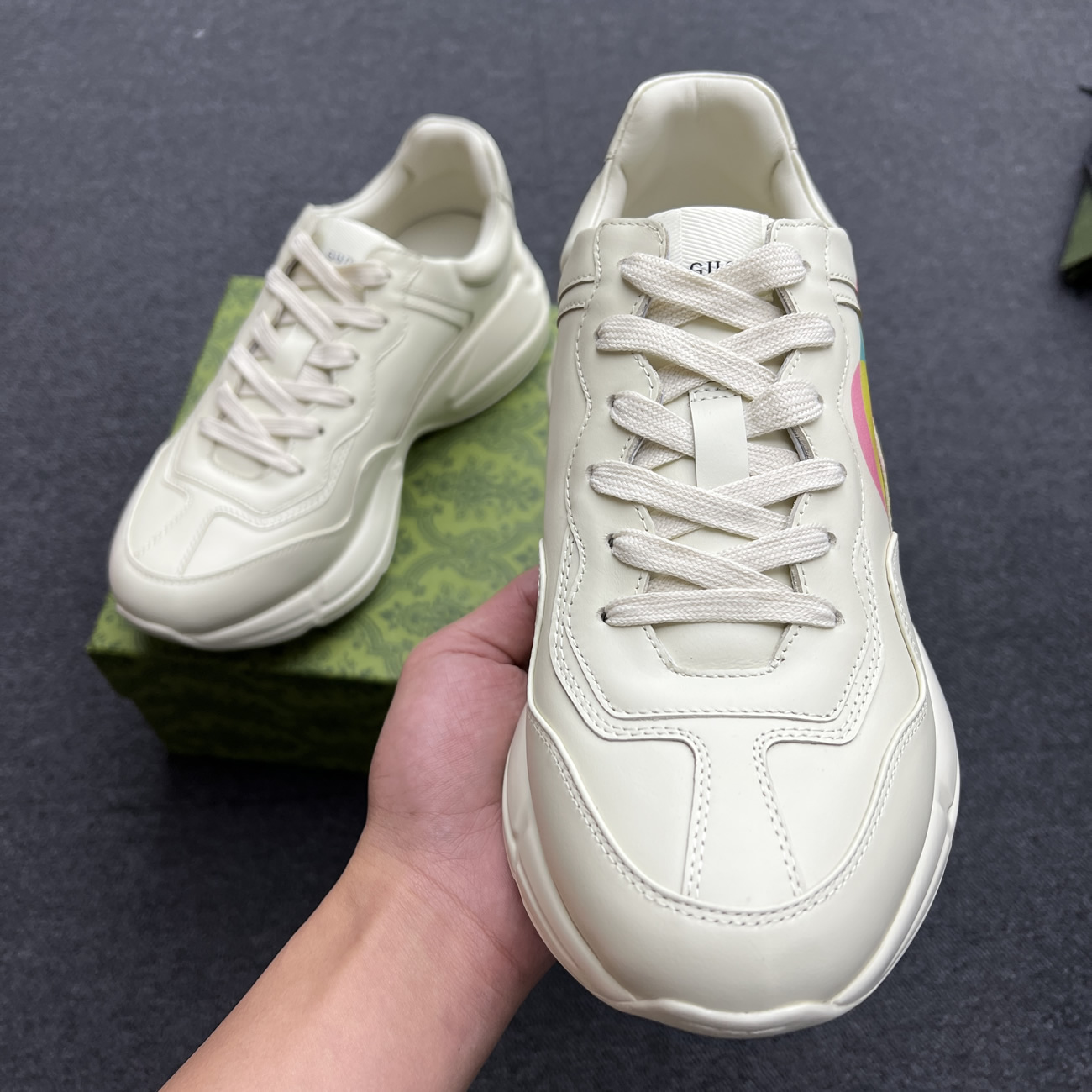 Gucci Rhyton Gg Logo W 386750 A3830 1818 (2) - www.newkick.vip